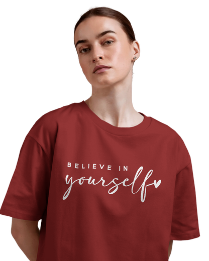 Women Oversize Tee | Printed | 100% Cotton T Shirt | Round Neck | Half Sleeves| Designed by NEOX | Vibrant Colors