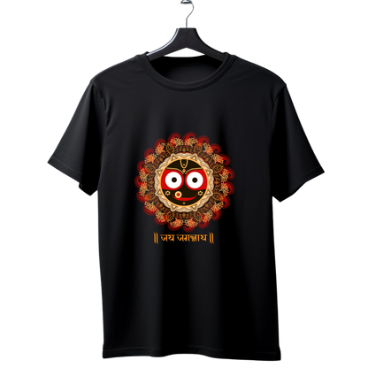 Unisex Printed Cotton T Shirt | Aastha | Round Neck | Half Sleeves|100% Cotton Regular Fit T-Shirt | Women | Men |