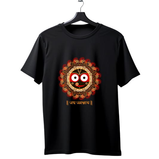 Unisex Printed Cotton T Shirt | Aastha | Round Neck | Half Sleeves|100% Cotton Regular Fit T-Shirt | Women | Men |