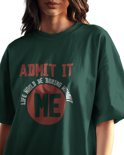Women Oversize Tee |Street wear | Casual Wear | 100% Cotton T Shirt | Round Neck | Half Sleeves| Vibrant Colors
