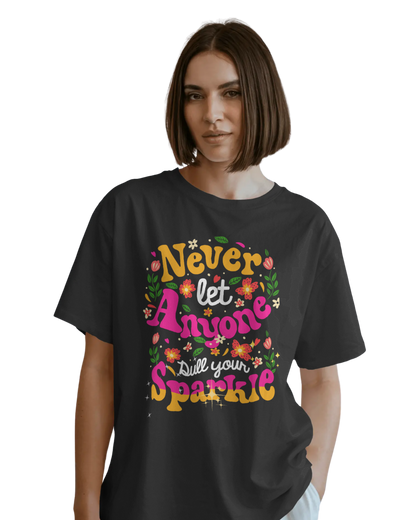 Oversize Tee Women | Printed | 100% Cotton T Shirt | Round Neck | Half Sleeves| Designed by NEOX | Vibrant Colors