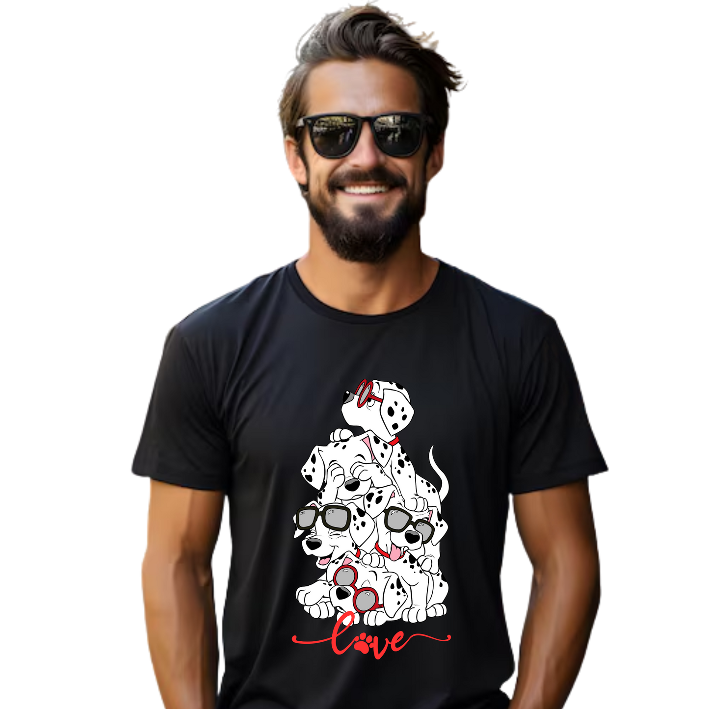 Unisex Printed Cotton T Shirt | Dog Lovers | Round Neck | Half Sleeves|100% Cotton Regular Fit T-Shirt | Women | Men |