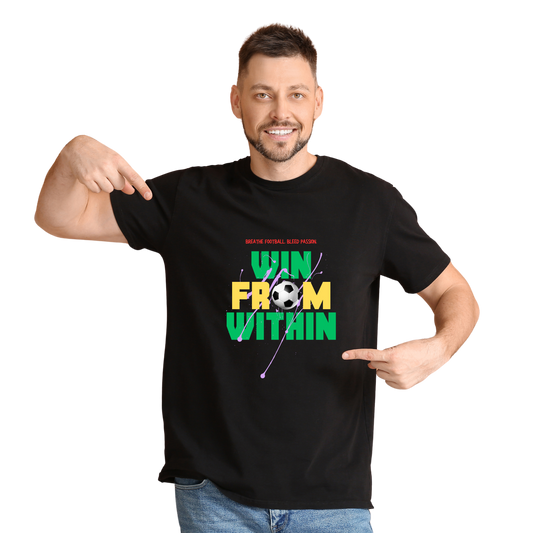 Men’s Printed Cotton T Shirt | Foot Ball |Round Neck | Half Sleeves|100% Cotton | Regular Fit T-Shirt | Teens | Teen Vibes