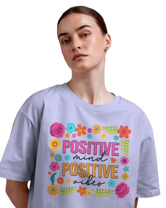 Women Oversize Tee | Printed | 100% Cotton T Shirt | Round Neck | Half Sleeves| Designed by NEOX | Vibrant Colors