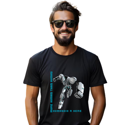 Men’s Printed Cotton T Shirt | Futuristic |Round Neck | Half Sleeves|100% Cotton | Regular Fit T-Shirt | Teens | Teen Vibes