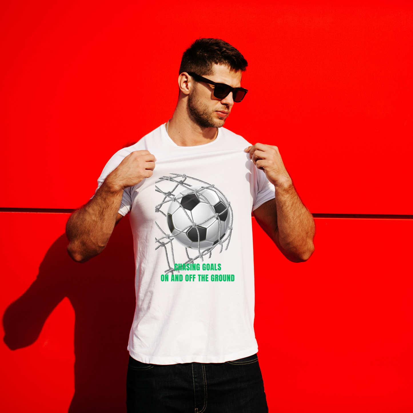Men’s Printed Cotton T Shirt | Foot Ball |Round Neck | Half Sleeves|100% Cotton | Regular Fit T-Shirt | Teens | Teen Vibes