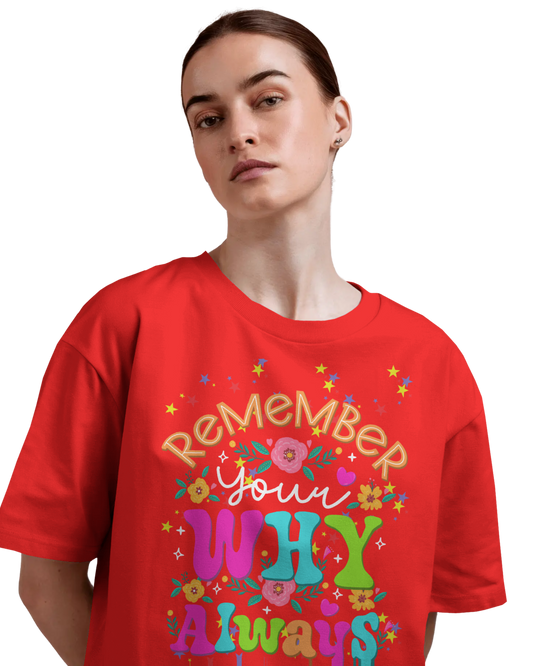 Women Oversize Tee | Printed | 100% Cotton T Shirt | Round Neck | Half Sleeves| Designed by NEOX | Vibrant Colors