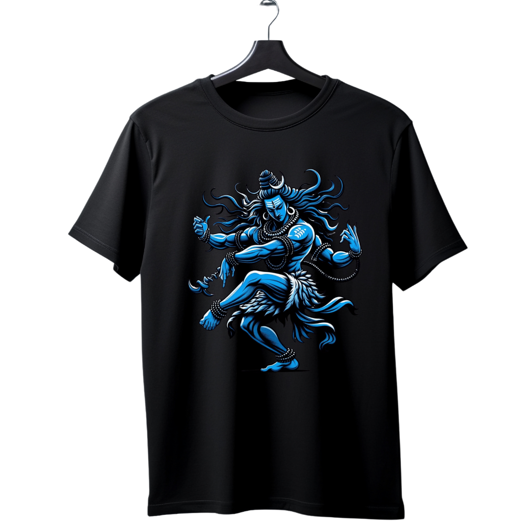 Unisex Printed Cotton T Shirt | Aastha | Round Neck | Half Sleeves|100% Cotton Regular Fit T-Shirt | Women | Men |