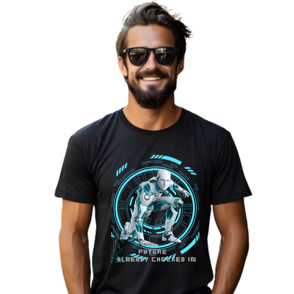 Men’s Printed Cotton T Shirt | Futuristic |Round Neck | Half Sleeves|100% Cotton | Regular Fit T-Shirt | Teens | Teen Vibes