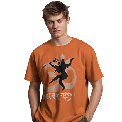 Unisex Printed Cotton T Shirt | Aastha | Round Neck | Half Sleeves|100% Cotton Regular Fit T-Shirt | Women | Men |