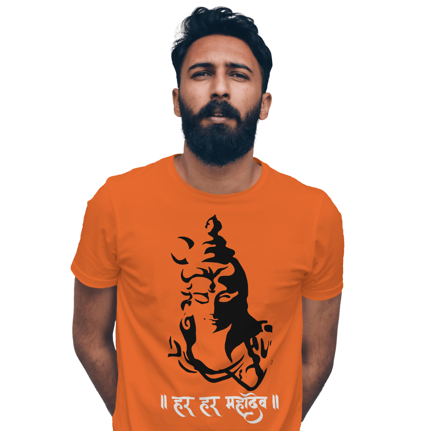 Unisex Printed Cotton T Shirt | Aastha | Round Neck | Half Sleeves|100% Cotton Regular Fit T-Shirt | Women | Men |