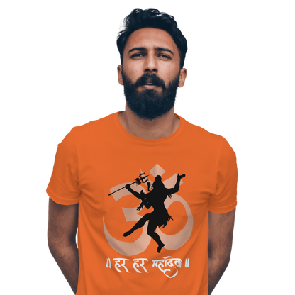 Unisex Printed Cotton T Shirt | Aastha | Round Neck | Half Sleeves|100% Cotton Regular Fit T-Shirt | Women | Men |