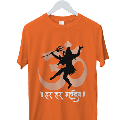 Unisex Printed Cotton T Shirt | Aastha | Round Neck | Half Sleeves|100% Cotton Regular Fit T-Shirt | Women | Men |