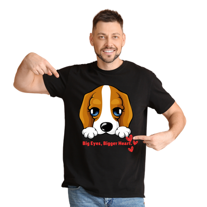 Unisex Printed Cotton T Shirt | Dog Lovers | Round Neck | Half Sleeves|100% Cotton Regular Fit T-Shirt | Women | Men |