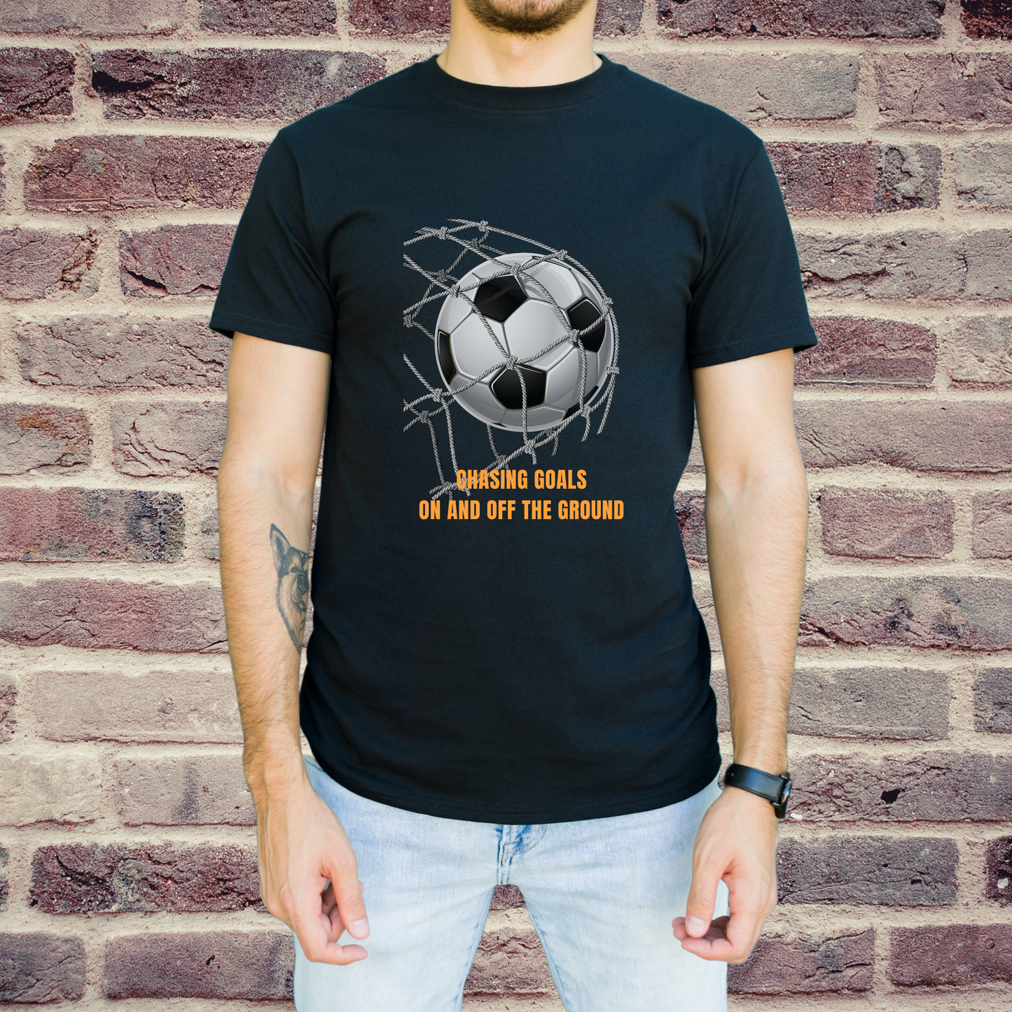 Men’s Printed Cotton T Shirt | Foot Ball | Round Neck | Half Sleeves|100% Cotton | Regular Fit T-Shirt | Teens | Teen Vibes