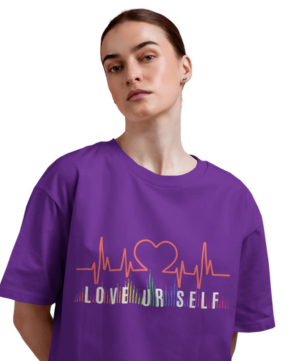 Women Oversize Tee | Printed | 100% Cotton T Shirt | Round Neck | Half Sleeves| Designed by NEOX | Vibrant Colors