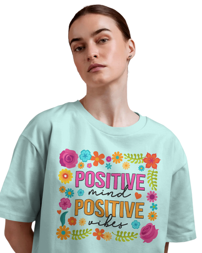 Women Oversize Tee | Printed | 100% Cotton T Shirt | Round Neck | Half Sleeves| Designed by NEOX | Vibrant Colors