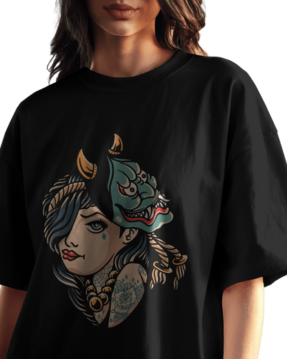 Women Oversize Tee |Street wear | Casual Wear | 100% Cotton T Shirt | Round Neck | Half Sleeves| Vibrant Colors