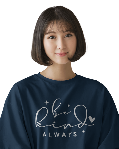 Women Oversize Tee | Printed | 100% Cotton T Shirt | Round Neck | Half Sleeves| Designed by NEOX | Vibrant Colors
