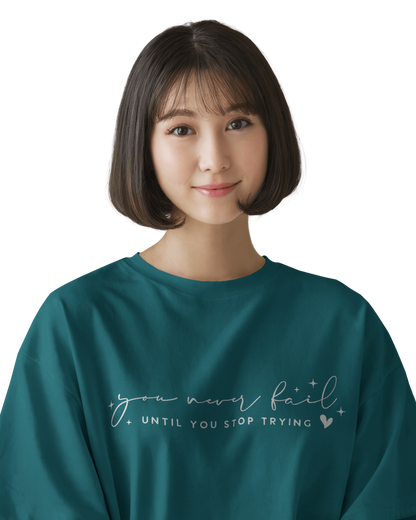 Women Oversize Tee | Printed | 100% Cotton T Shirt | Round Neck | Half Sleeves| Designed by NEOX | Vibrant Colors