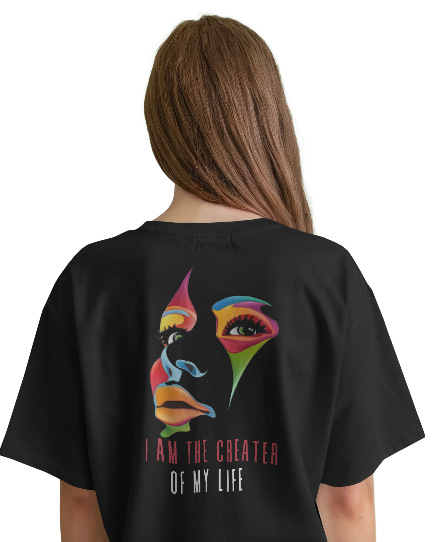 Women Oversize Tee | Printed | 100% Cotton T Shirt | Round Neck | Half Sleeves| Designed by NEOX | Vibrant Colors