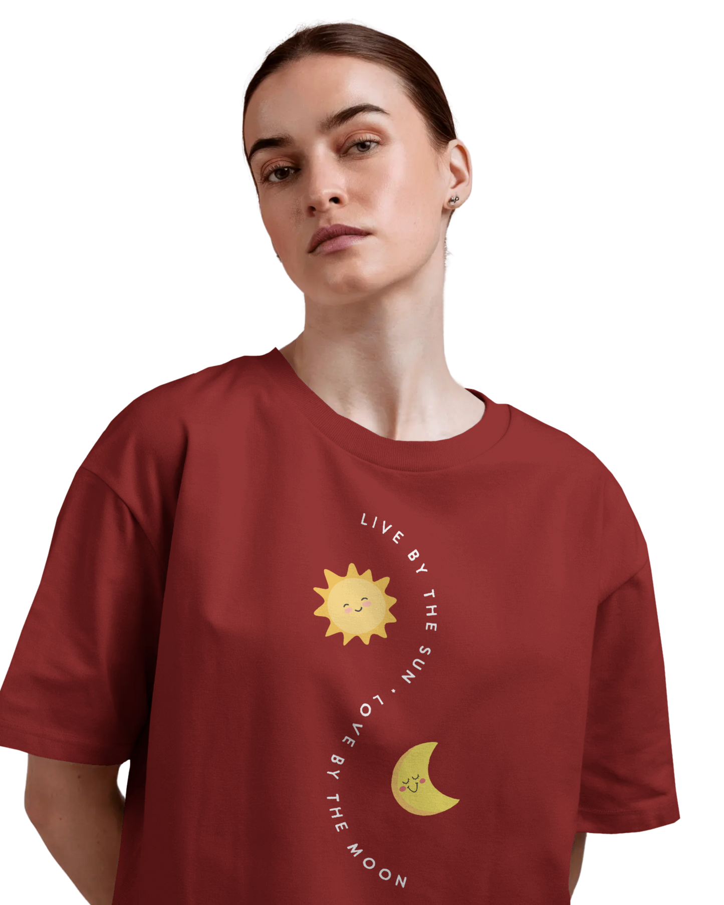 Women Oversize Tee | Printed | 100% Cotton T Shirt | Round Neck | Half Sleeves| Designed by NEOX | Vibrant Colors