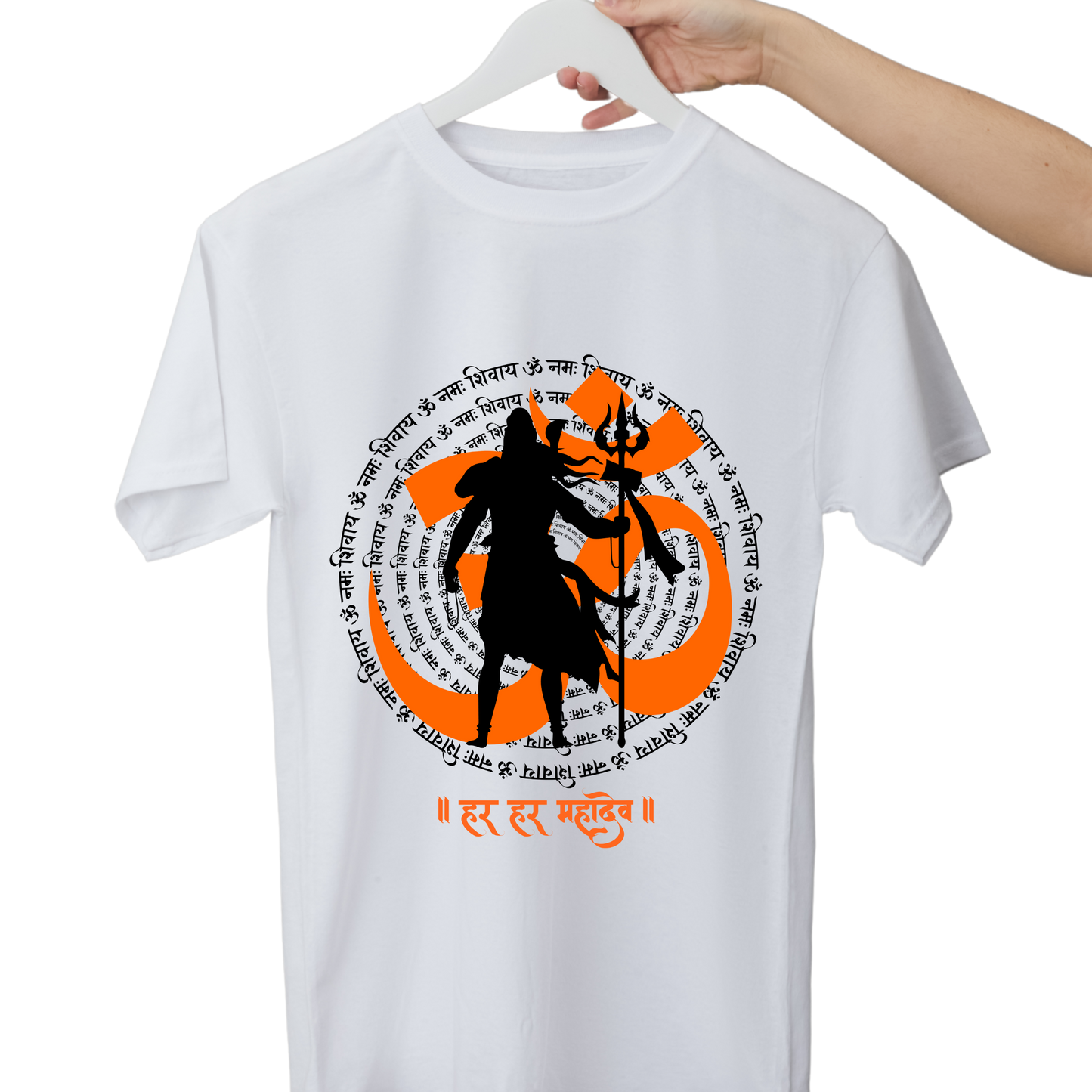 Unisex Printed Cotton T Shirt | Aastha | Round Neck | Half Sleeves|100% Cotton Regular Fit T-Shirt | Women | Men |