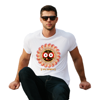 Unisex Printed Cotton T Shirt | Aastha | Round Neck | Half Sleeves|100% Cotton Regular Fit T-Shirt | Women | Men |