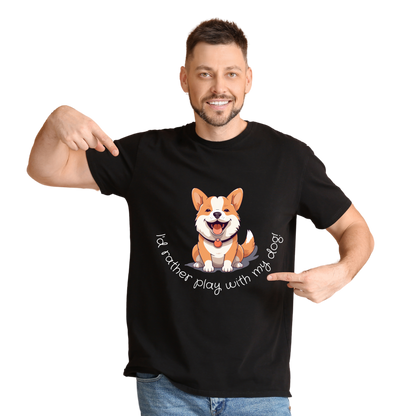 Unisex Printed Cotton T Shirt | Dog Lovers | Round Neck | Half Sleeves|100% Cotton Regular Fit T-Shirt | Women | Men |