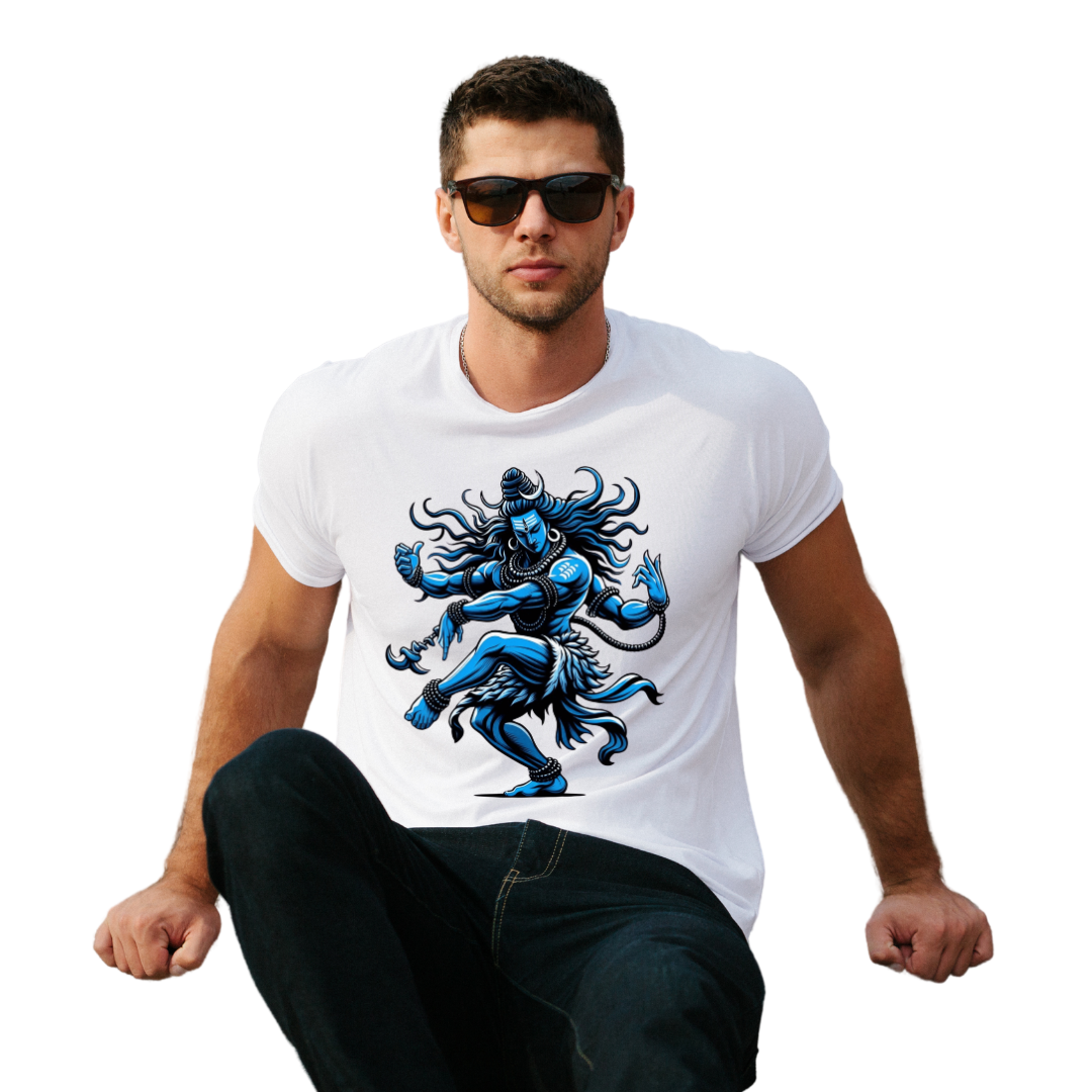 Unisex Printed Cotton T Shirt | Aastha | Round Neck | Half Sleeves|100% Cotton Regular Fit T-Shirt | Women | Men |