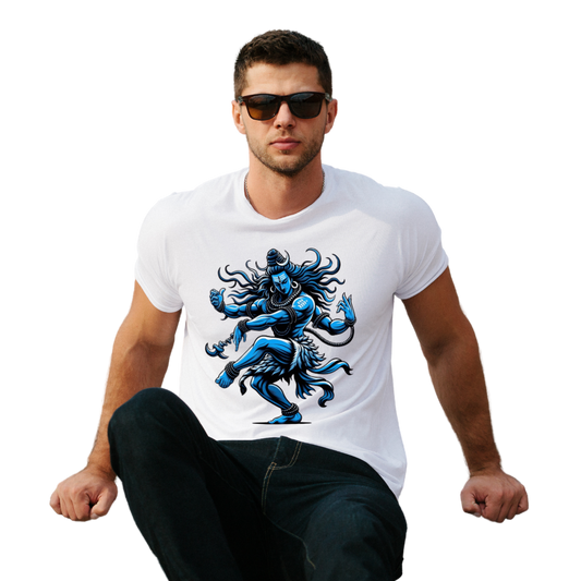 Unisex Printed Cotton T Shirt | Aastha | Round Neck | Half Sleeves|100% Cotton Regular Fit T-Shirt | Women | Men |