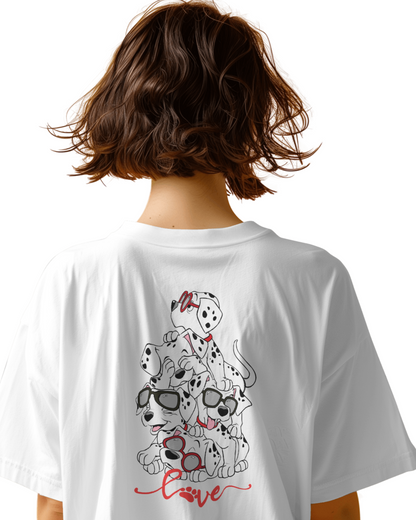 Oversize | Unisex Printed Cotton T Shirt | Round Neck | Half Sleeves|100% Cotton | Women | Men | Teen | Teen Vibes