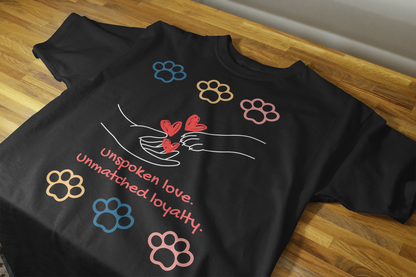 Unisex Printed Cotton T Shirt | Dog Lovers | Round Neck | Half Sleeves|100% Cotton Regular Fit T-Shirt | Women | Men |