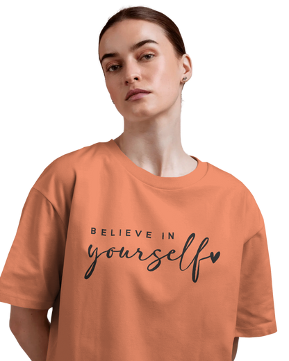 Women Oversize Tee | Printed | 100% Cotton T Shirt | Round Neck | Half Sleeves| Designed by NEOX | Vibrant Colors