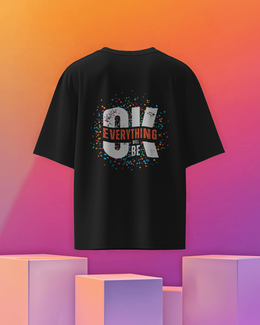 Oversize | Unisex Printed Cotton T Shirt | Round Neck | Half Sleeves|100% Cotton | Women | Men | Teen | Teen Vibes