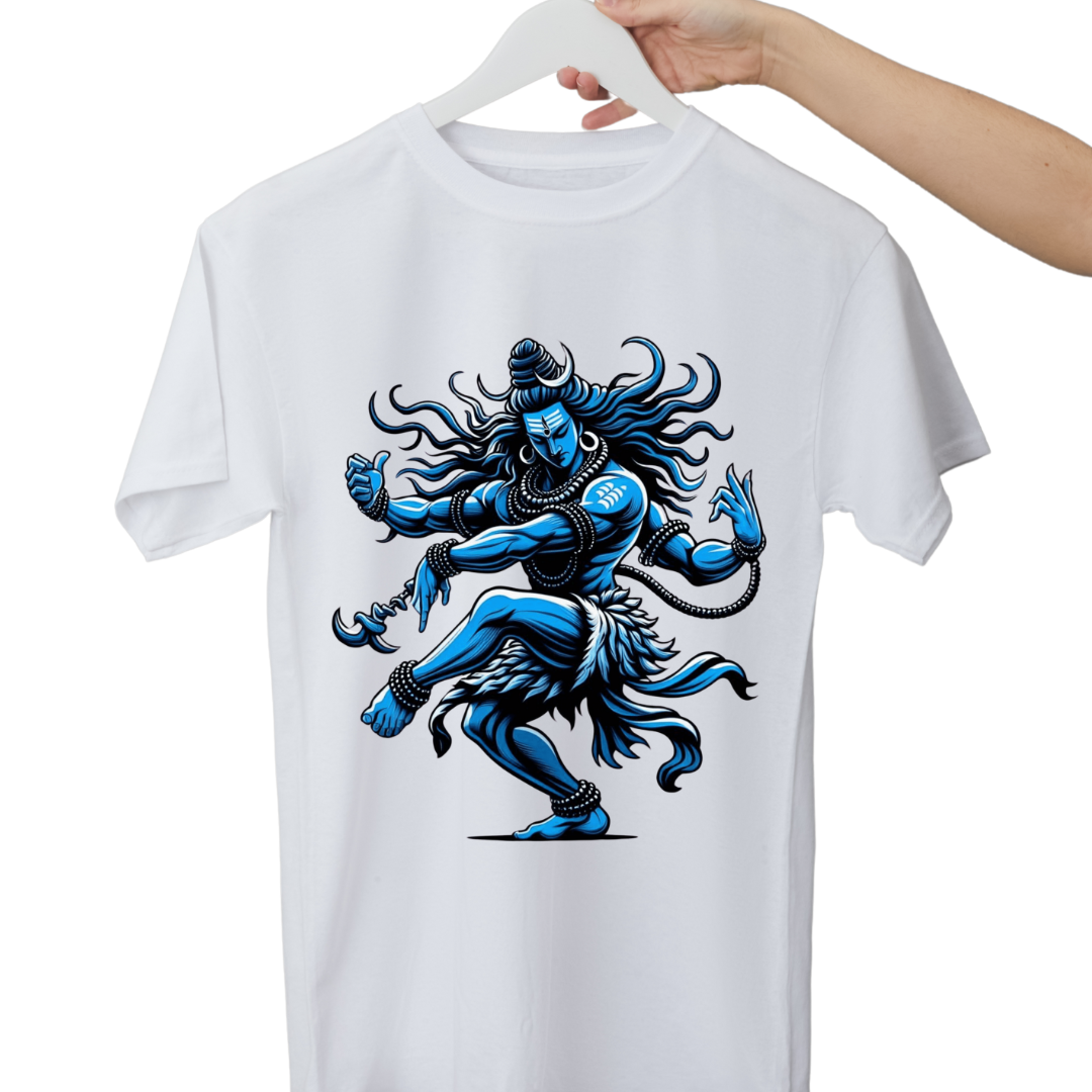 Unisex Printed Cotton T Shirt | Aastha | Round Neck | Half Sleeves|100% Cotton Regular Fit T-Shirt | Women | Men |