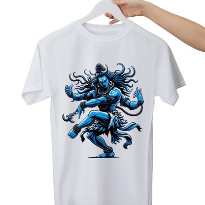 Unisex Printed Cotton T Shirt | Aastha | Round Neck | Half Sleeves|100% Cotton Regular Fit T-Shirt | Women | Men |