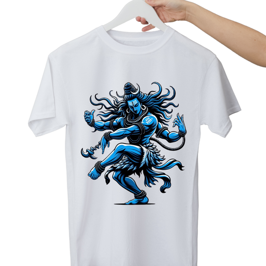 Unisex Printed Cotton T Shirt | Aastha | Round Neck | Half Sleeves|100% Cotton Regular Fit T-Shirt | Women | Men |