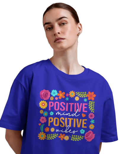 Women Oversize Tee | Printed | 100% Cotton T Shirt | Round Neck | Half Sleeves| Designed by NEOX | Vibrant Colors