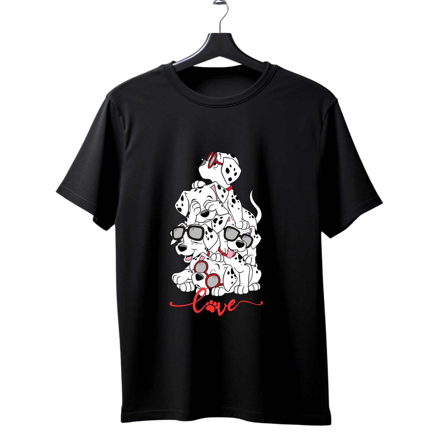 Unisex Printed Cotton T Shirt | Dog Lovers | Round Neck | Half Sleeves|100% Cotton Regular Fit T-Shirt | Women | Men |