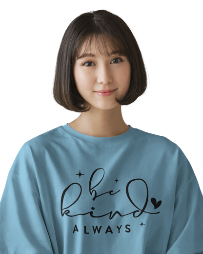 Women Oversize Tee | Printed | 100% Cotton T Shirt | Round Neck | Half Sleeves| Designed by NEOX | Vibrant Colors