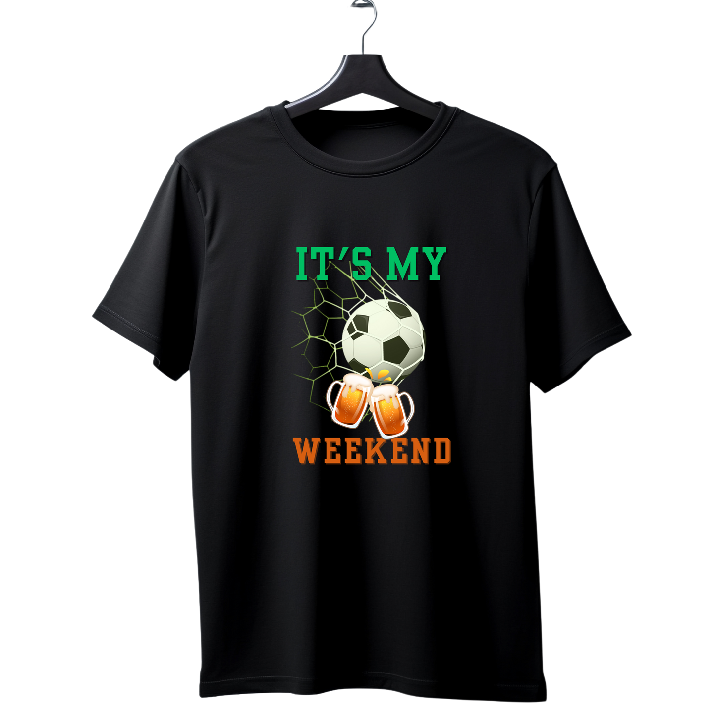 Men’s Printed Cotton T Shirt | Weekend |Round Neck | Half Sleeves|100% Cotton | Regular Fit T-Shirt | Teens | Teen Vibes