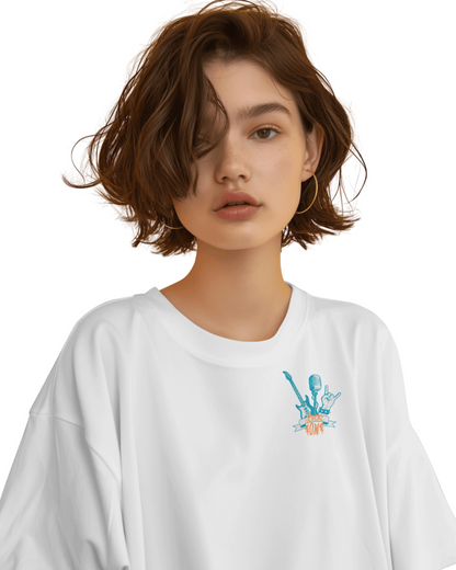 Oversize | Unisex Printed Cotton T Shirt | Round Neck | Half Sleeves|100% Cotton | Women | Men | Teen | Teen Vibes