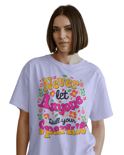Women Oversize Tee | Printed | 100% Cotton T Shirt | Round Neck | Half Sleeves| Designed by NEOX | Vibrant Colors