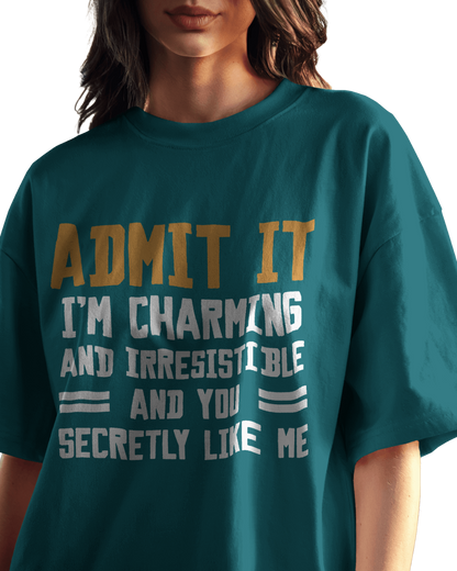 Women Oversize Tee |Street wear | Casual Wear | 100% Cotton T Shirt | Round Neck | Half Sleeves| Vibrant Colors