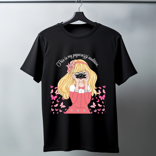 Women Printed Cotton T Shirt | Round Neck | Half Sleeves| 100% Cotton | Regular Fit T-Shirt | Teen | Teen Vibes