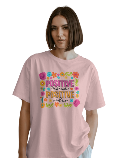 Women Oversize Tee | Printed | 100% Cotton T Shirt | Round Neck | Half Sleeves| Designed by NEOX | Vibrant Colors