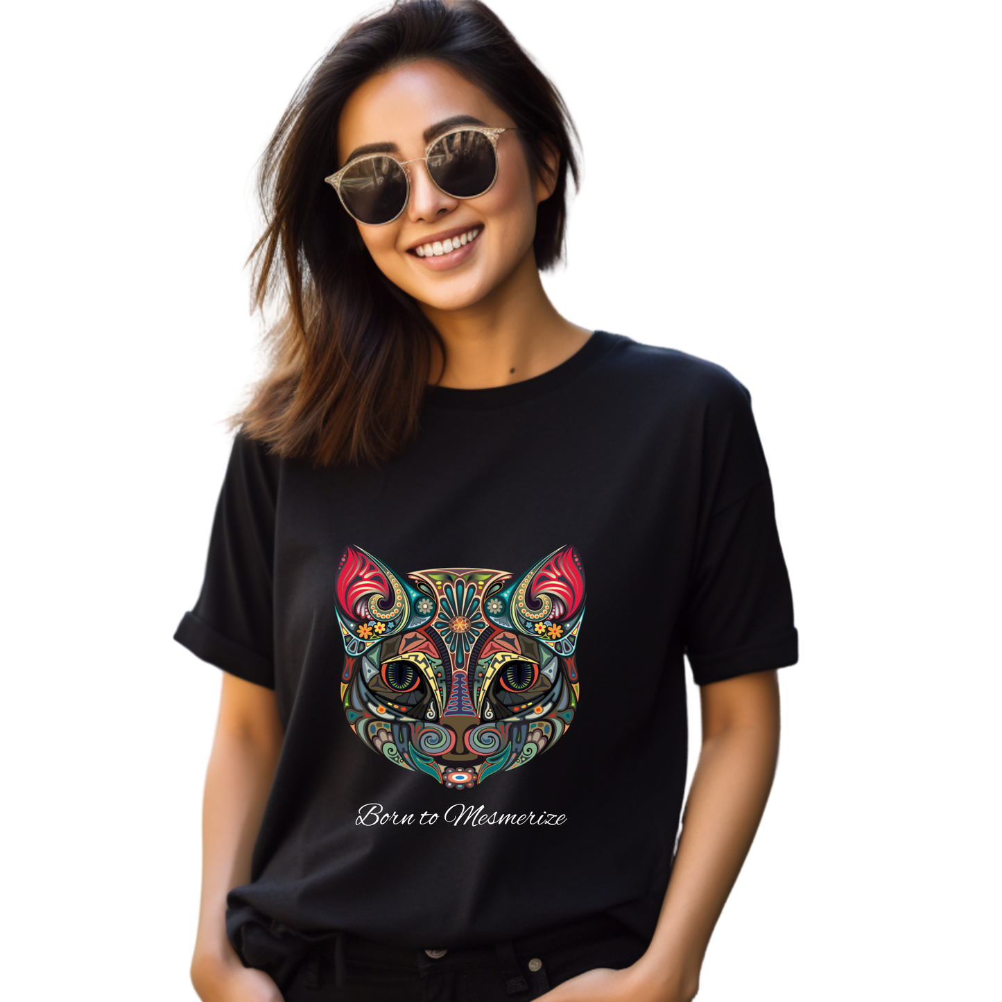 Women Printed Cotton T Shirt | Round Neck | Half Sleeves| 100% Cotton | Regular Fit T-Shirt | Teen | Teen Vibes