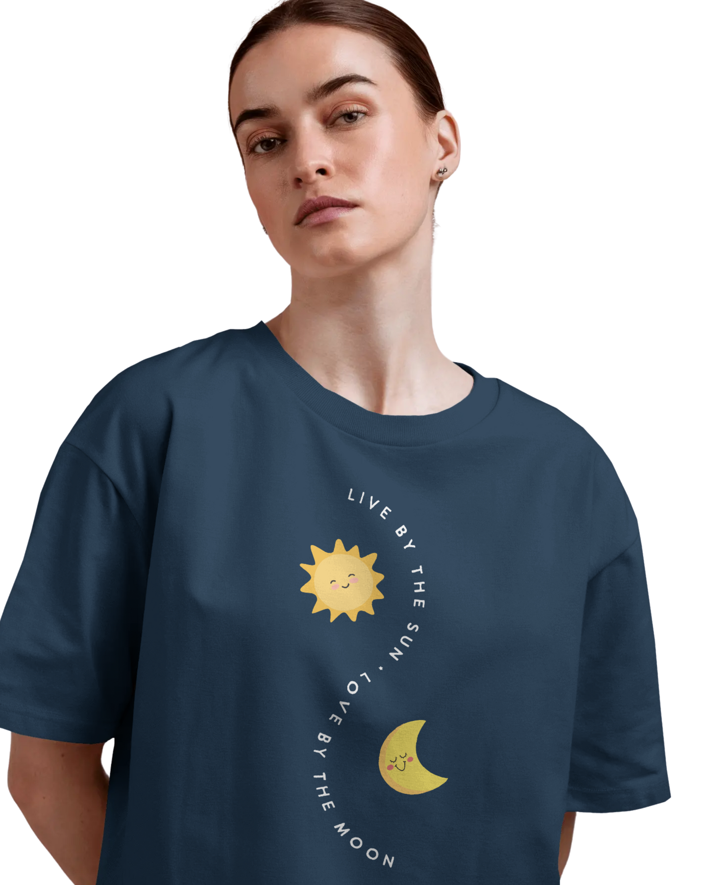 Women Oversize Tee | Printed | 100% Cotton T Shirt | Round Neck | Half Sleeves| Designed by NEOX | Vibrant Colors