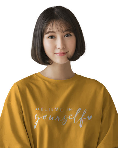 Women Oversize Tee | Printed | 100% Cotton T Shirt | Round Neck | Half Sleeves| Designed by NEOX | Vibrant Colors